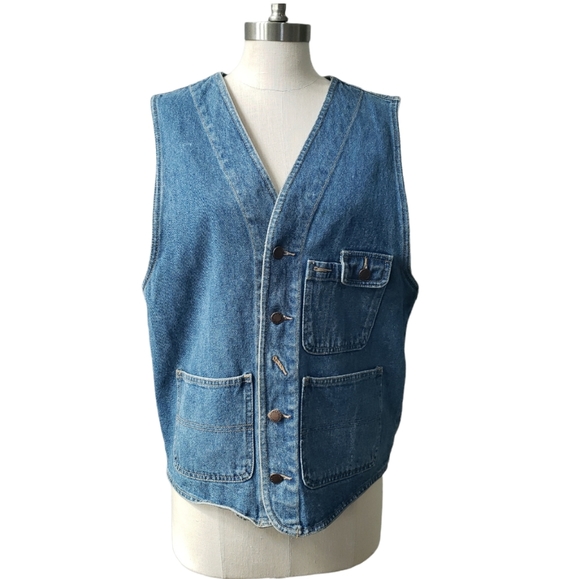 Le Mans Other - 𝅺Vintage 90's Le Mans Denim Vest Button Up | Size S